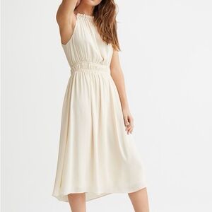 H&M Cream Halter Midi Dress